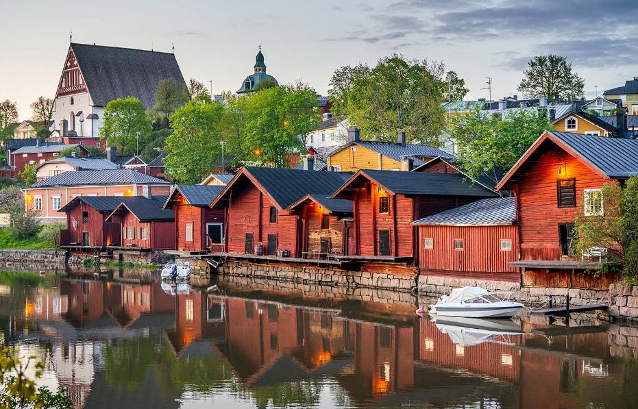Porvoo Old Town, Porvoo, Southern Finland, Finland
